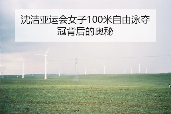 沈洁亚运会女子100米自由泳夺冠背后的奥秘